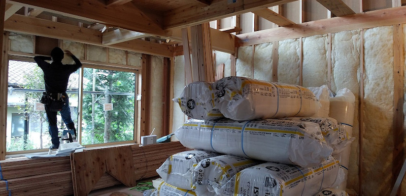 道北の家・断熱材