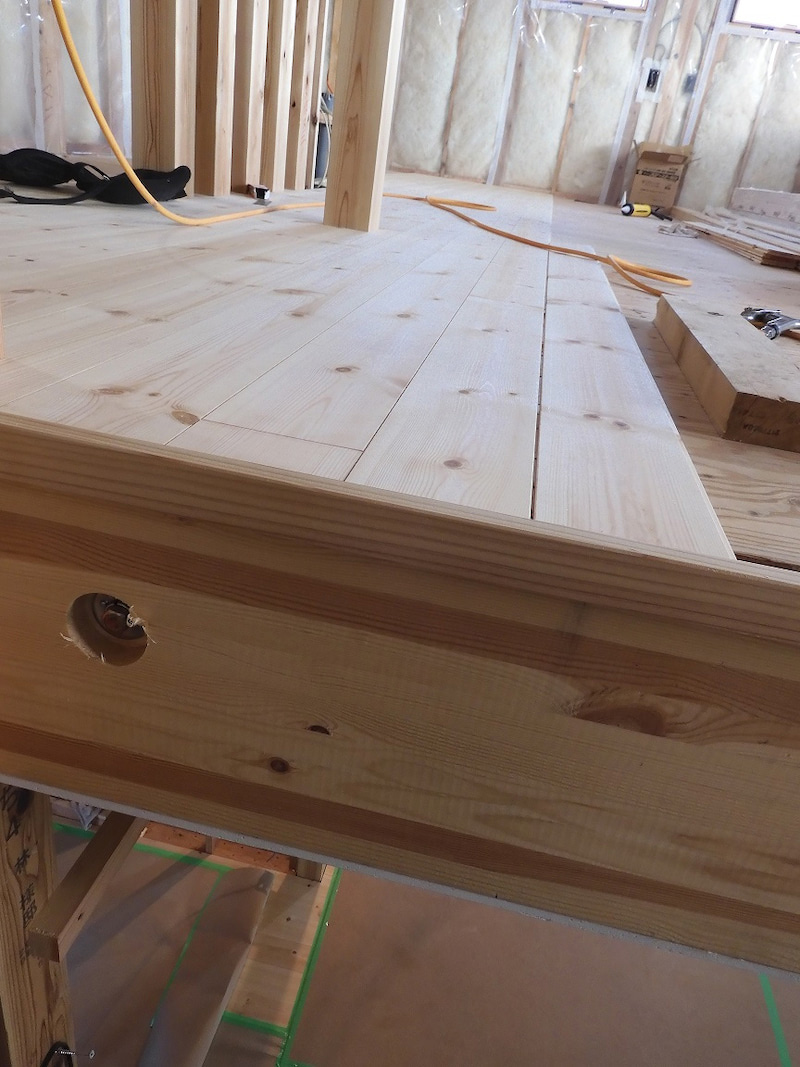 道北の家・2階床