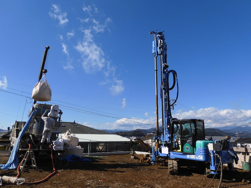 下上野の家・地盤補強