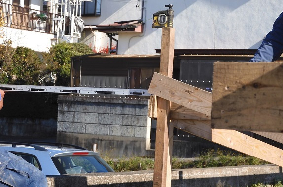 下上野の家・遣り方