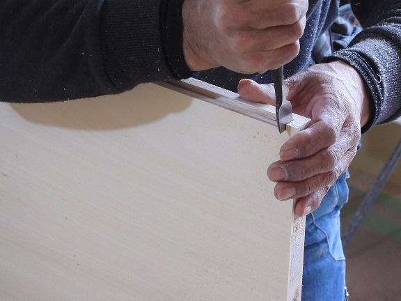 道北の家・造作洗面