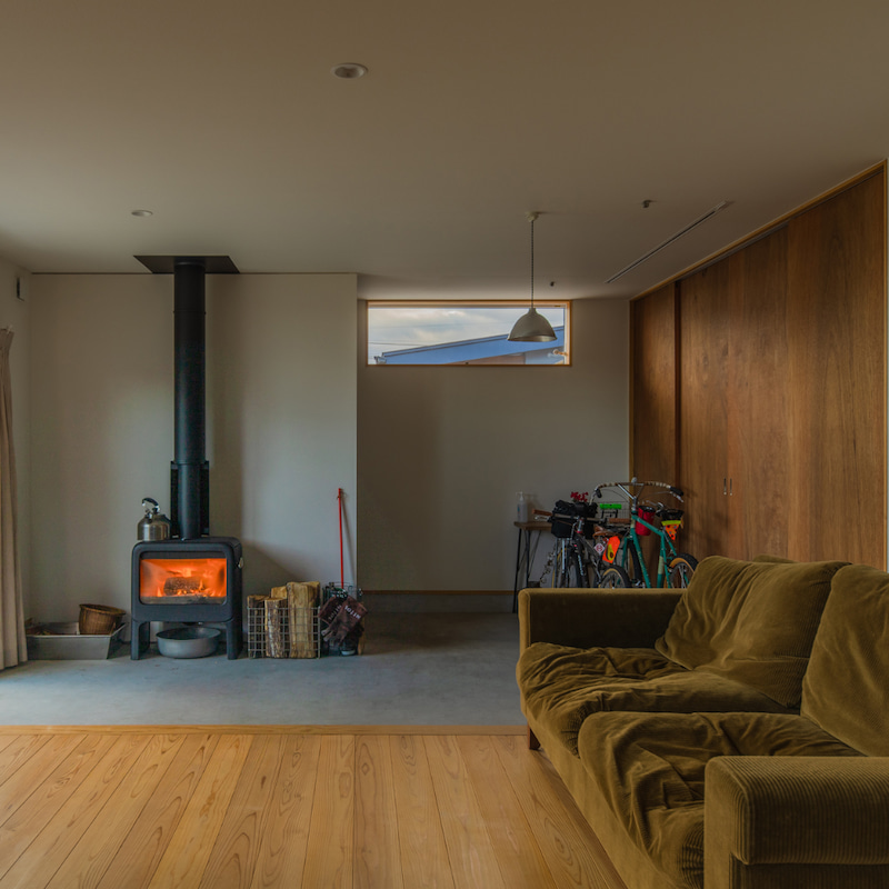 シンプルな平屋の住まい。